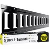 DC Cargo E Track Tie Down Rails 5 ft. Black