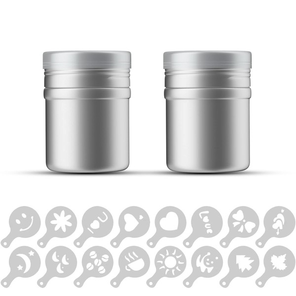 Intirilife 18-Piece Set Powder Shakers, 5 x 7 cm, 2