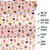 Pink Wrapping Paper - Cupcake Pattern - 6 Sheets of