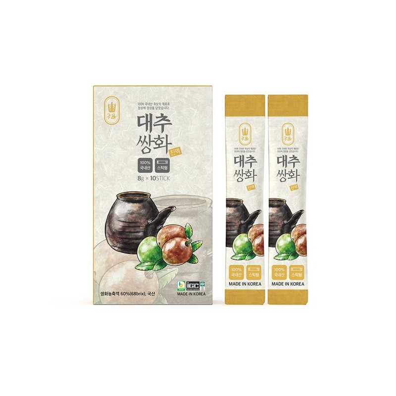 금관 대추쌍화 진액 10포 진하게 달인 대추쌍화 Golden Crown Jujube