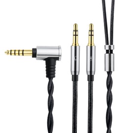 OKCSC WTB 4.4mm to Dual 3.5mm Jack Male Cable for Sony NW-ZX300A/ZX505WM1Z/FiiO M11 Plus,4.4mm Upgrade Replacement Cable for Hifiman Sundara/ANANDA-BTHE4XX/HE-400i/560/OneOdio Pro-10 Headphone