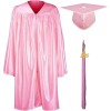 Shiny Kindergarten & Preschool Graduation Gown Cap Set with 2025