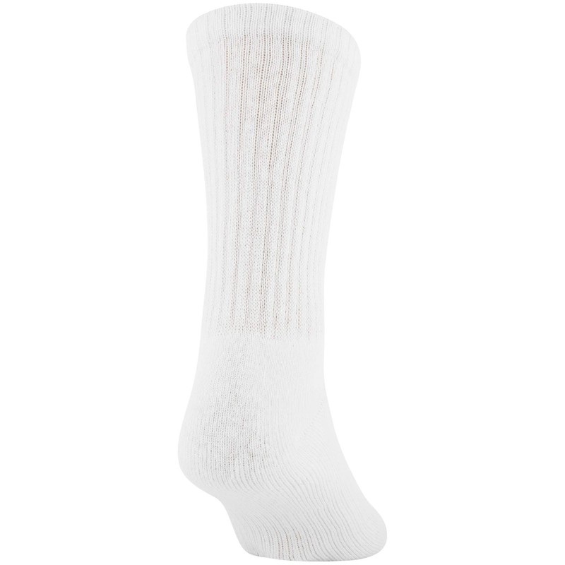 Gildan Men's Active Cotton Crew Socks, 10-Pairs, White, Shoe Size: