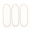 Tarini Gallery Chain Set of 3 Necklace Gold Plated Fancy