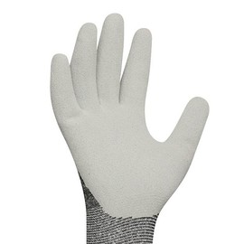 Gebol Upcycled Winter, Size XXS (Size 5), Sustainable Winter Work Gloves, Seamless Winter Gloves with Latex Coating, Comfortable to Wear, for Children, Grey, 1 Pair