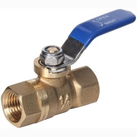 Midwest Control MFBV-25 600 PSI CWP 1/4" FPT Mini Brass Ball Valve with Lever Handle