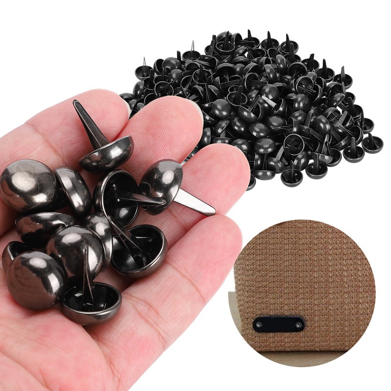 200Pcs Feet Pin Mushroom Shaped Tapered Stud 15mm Hardware Fitting