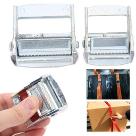 Natudeco Cam Buckle Car Cargoes Strap Buckle Heavy Duty Tension Rope Fixed Ratchet Buckle Tiedown Strap Buckle Rope Tighting Device Outdoor Camping Accessories (50 mm)