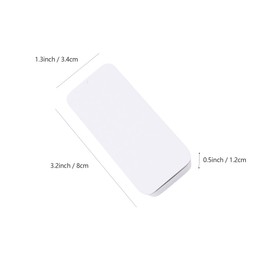 Vagocom 2Pack Portable Dental Floss Holder,Empty 3.2 * 1.3 * 0.5inch / 8 * 3.4 * 1.2cm Reusable Floss Case,Dental Floss Dispenser for Travel, Hotel(White)