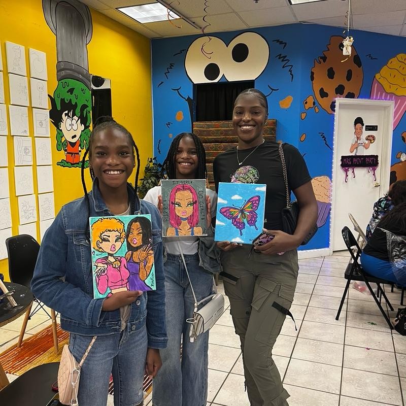 Bart Ape paint party Canvas - Canvas Size: 11x14