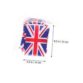 STOBAZA Union Jack Flag Bunting Reusable String Flag for Outdoor Parties Festivals String Photo Prop for Celebrations