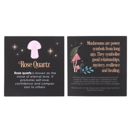 Something Different Wholesale Enchanting Rose Quartz Crystal Mushroom - Crystal Healing Decor, Self-Love, Confidence Stone Ornament, Compassion Crystal Gift