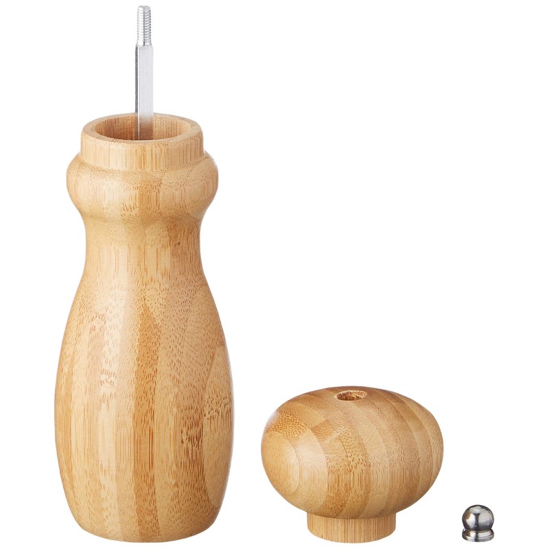 Bamboo Natural Wooden Bamboo Salt & Pepper Mill Spice Grinder