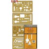 KOH-I-NOOR 750076 Stencil Chemistry Set of 4