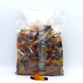 Beulah's Fall Mini Gummy Worms, 5 Pound Package, 500 Pieces of Candy