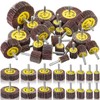 Gisafai 96 Pcs 1/4" Shank 80 Grit Abrasive Flap Wheel