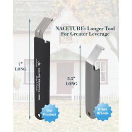 NACETURE Vinyl Siding Removal Tool 1 Pack – 7 Inch Heavy Duty Steel Hand Tool for House Siding Installation and Repair
