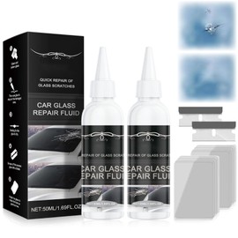 2pcs Windshield Crack Repair Kit, 2026 Upgraded Car Windshield Cracks Gone Glass Repair Fluid Kit for for Fix Windows, Mirrors, Glasses, Glass Repair Tools
