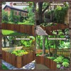 YPshuye Wooden Garden Fence - Weather-Resistant Landscape Edging, Flexible Wood