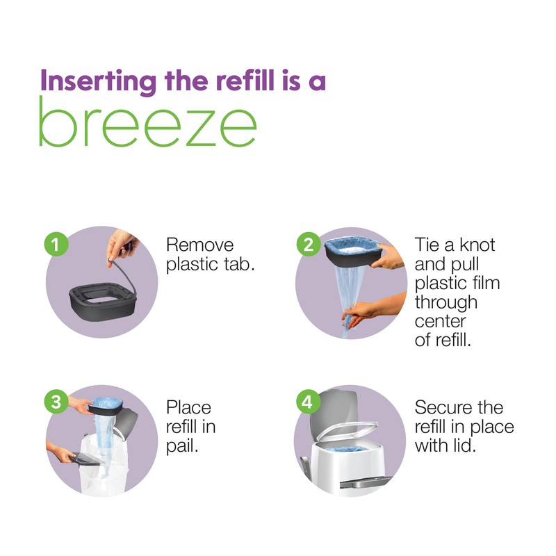 Litter Genie Refill Bags | Standard 3-Pack, 28 total ft