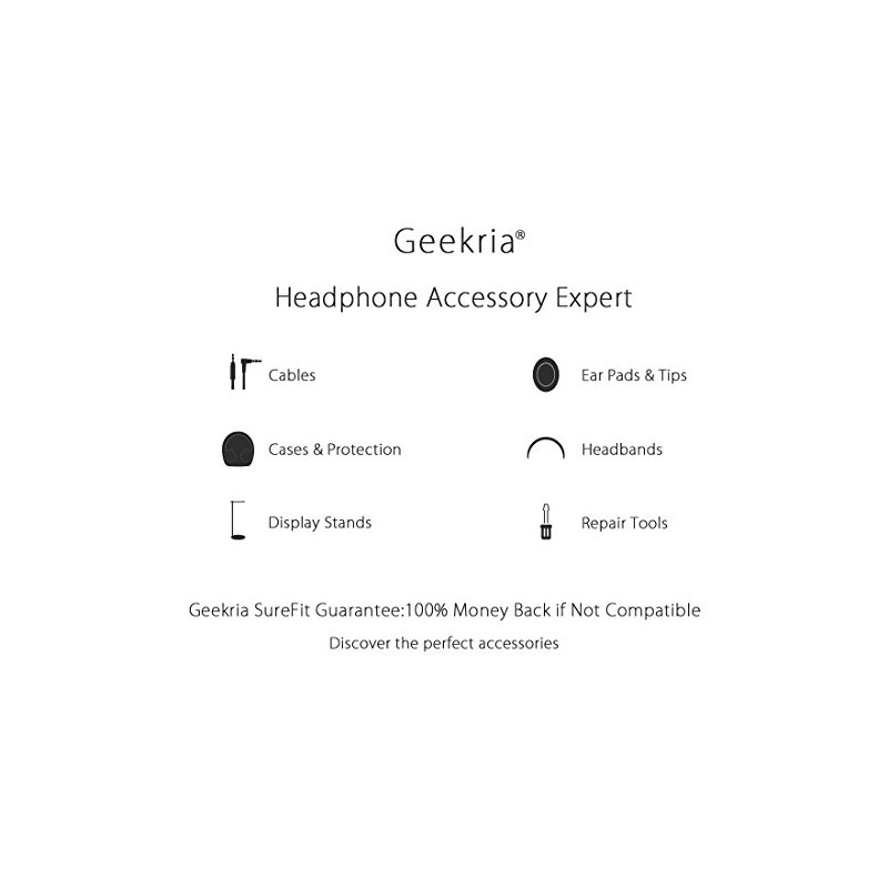 geekria - Cable de repuesto para Bose around-ear AE2, AE2i,