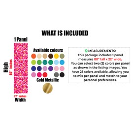 Daisies Wall Decals | Mid-Century Daisies Design | 80" x 22" Peel and Stick Wall Decor | Custom Colors