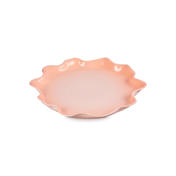 Le Creuset Stoneware Iris Collection Serving Platter, 14", Peche