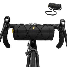 CbRSPORTS Bike Handlebar Bag Small Bicycle Handle Bar Bag Handy Front Bike Bags Handlebar Storage Pouch Pack with Shoulder Strap Little Mountain Road Bike Barrel Bag