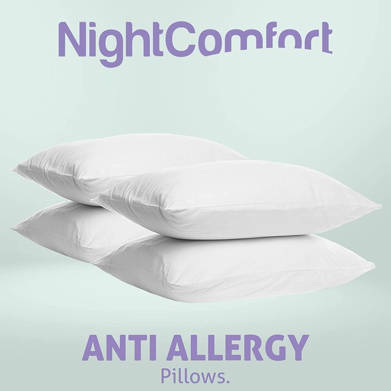 Night Comfort 4 Pack Luxury Standard Pillows Soft Support for