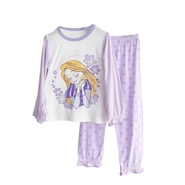 FEIFEISISTER Pajamas, Children's Clothes, Kids, Girls, Top and Bottom Set, Spring, Summer, Thin, Long Sleeve, Princess, Soft, Breathable, Cute, Loungewear, Sleepwear, Girls, 100, 110, 120, 130, 140
