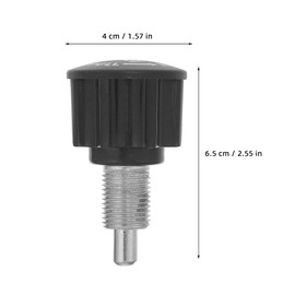 Toddmomy 1set Fitness Equipment Pull Pin Spring Knob Pins for Weight Bench Pin Knob Replacement Parts Universal Treadmill Safety Key Exercise Bikes Height Adjustment Screw Abs Black 2pcs