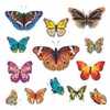 WENKO Window Decoration Butterflies 13-Piece Set Plastic 35 x 35