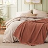 Bedsure Cooling Cotton Waffle Weave Blanket - Lightweight Breathable Blanket