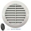 Cotarba 90mm Round Air Vent Grille - White