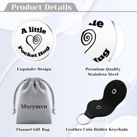 Mxrymvu Birthday Gifts for Daughter Daughter Gifts from Mom Dad Inspirational Pocket Hug Token Christmas Mothers Valentines Birthday Present for Friend Sister Double Sided Message Engraved