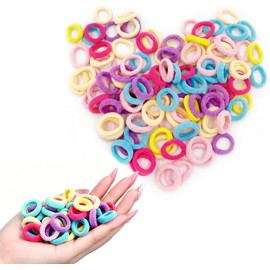 200 Pcs Ligas para Cabello Elásticas,Scrunchies para Cabello Sin Costura,Donas para el Cabello Niña y Mujer,Cintas de Pelo para Coletas de Ligas Cabello Grueso y Rizado,Goma Bandas(Multicolor)