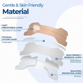 Nasenpflaster Schnarchen 30 Stück - Nasenstreifen zur Sofortigen Linderung von Verstopfter Nase, Allergien, Rückstandlos Entfernbares Nasenstrips für Einfacheres Atmen beim Schlafen, Sport