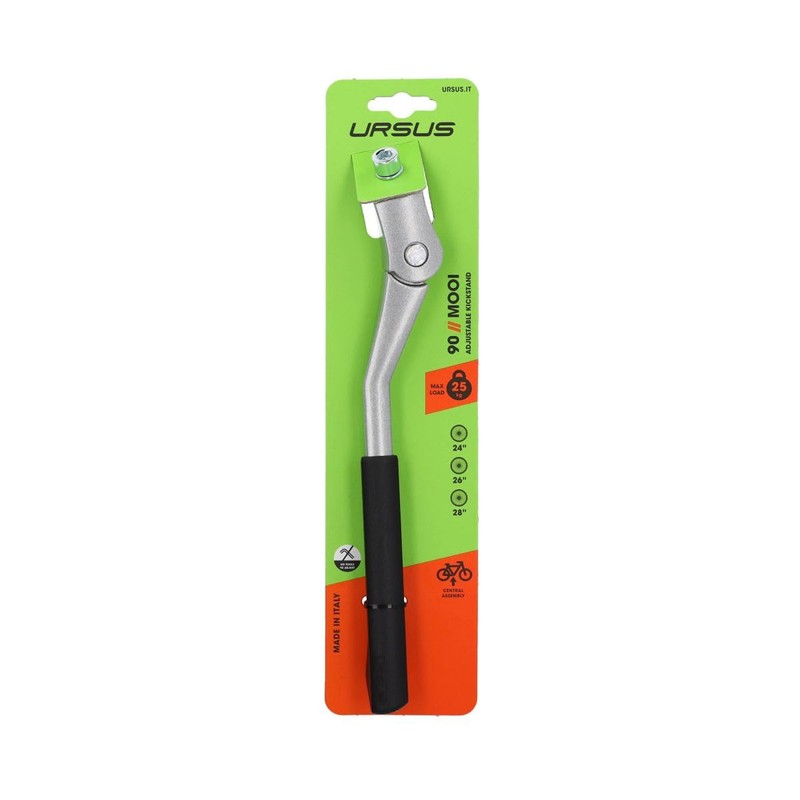 Ursus Mooi Kick Stand 26/28 Inch Silver Adjustable Aluminium Erstmontage