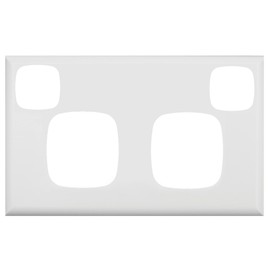 HPM Excel Switch & PowerPoint Cover Plates, White