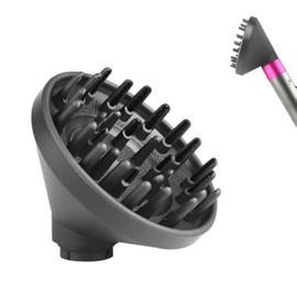 Upgraded Diffuser for Dyson Airwrap Attachment, Converting for Dyson Airwrap Styler To Hair Dryer Diffuser Nozzle Attachment, for Dyson Airwrap HS01 HS05 HS08 - Color: grey