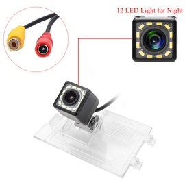 aSATAH 12 LED Adjustable Angle Car Rear View Camera for Jeep Compass/Jeep Patriot/Jeep Liberty 2011~2015 & Vehicle Camera Waterproof and Shockproof Reversing Backup Camera (12 LED Adjustable Angle)