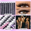 Cluster Lashes - 280Pcs Wispy Individual Eyelashes 8-16mm Mix Cluster