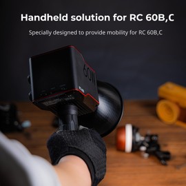 SMALLRIG Grip Handle for RC 60B, Enables Mobile Lighting, with a 1/4" Threaded Hole, Compatible with Light Stands or Tabletop Tripods - 4531