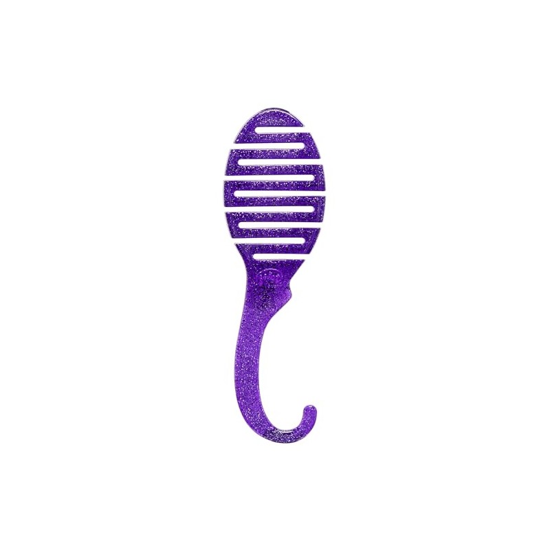 Wet Brush Cepillo desenredante de ducha, purpurina morada por unisex