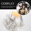 PACKOVE Peluca Cabello Falso Calva Blanca Accesorio De Cosplay Disfraz