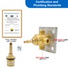 ON/OFF Brass Shower Diverter Flow Control Valve, Separate Design with