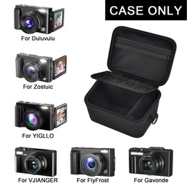ANKHOH Camera Case for YIGLLO/for Gavonde/for VJIANGER/for Zostuic/for Duluvulu/for FlyFrost 4K 5K Digital Vlogging Photographer Camera Storage Holder for SD Cards Batteries Accessories(Box Only)