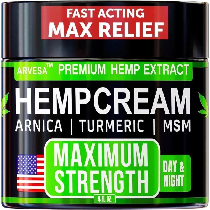 megacraze-store Hemp Cream Maximum Strength - Soothing Relief for Back,