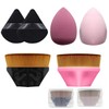 AYNKH 2 x make-up brushes, 2 x make-up sponges, 2