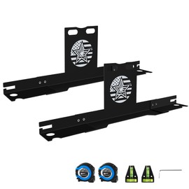 kuaiben Wheel Alignment Tool with Imperial Tape Measure, Upgraded Automotive Alignment kit Without Removing Calipers, Heavy-Duty Stainless Steel Toe Alignment Plates for Most Cars, Trucks and SUVs